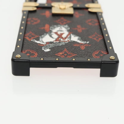 Louis Vuitton Phone case for iPhone X/XS Monogram canvas, BLACK, CANVAS, Clutche & pouche