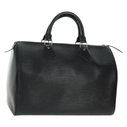 Louis Vuitton Speedy Handbag Epi Leather, BLACK, LEATHER, Handbag