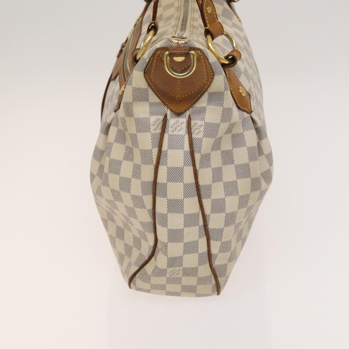 Louis Vuitton Evora Handbag Damier, WHITE, CANVAS, Handbag
