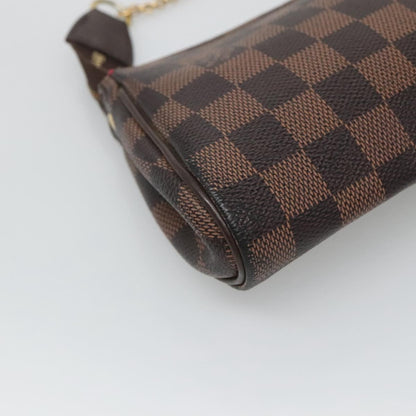 Louis Vuitton Eva Handbag Damier, BROWN, CANVAS, Shoulder bag
