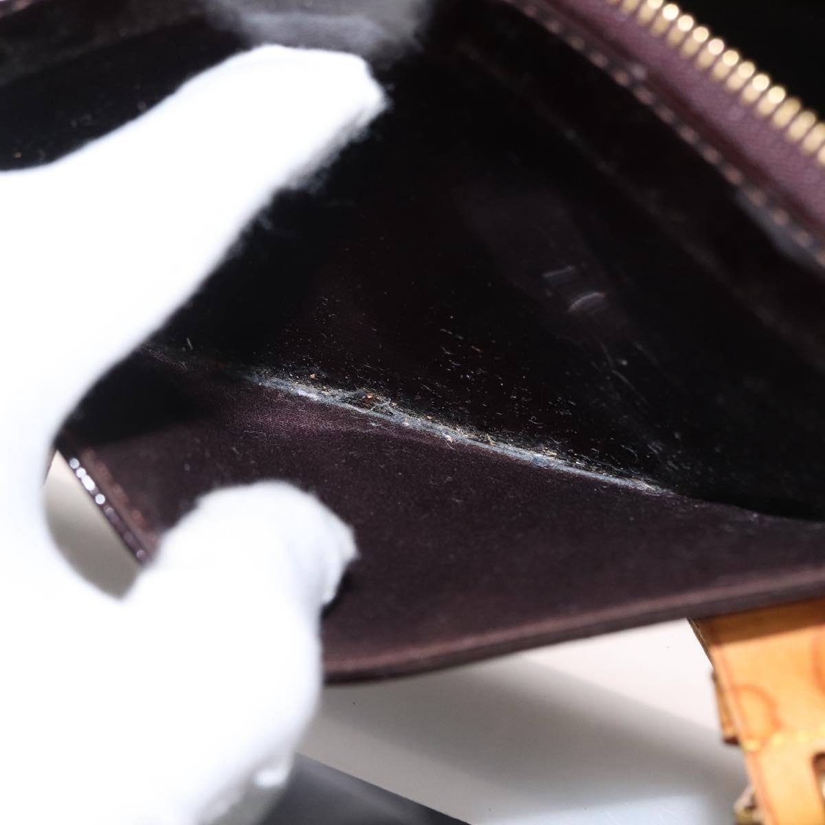 Louis Vuitton Rosewood Avenue Handbag Monogram Vernis, BURGUNDY, PATENT_LEATHER, Handbag