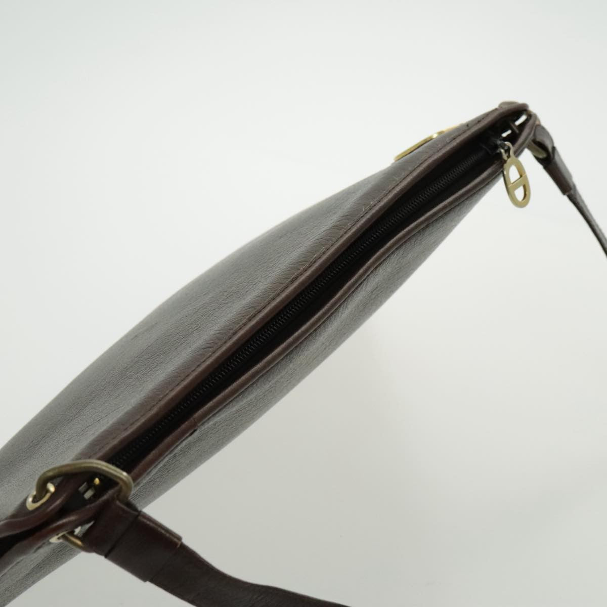 Christian Dior CD Shoulder bag Leather, BROWN, LEATHER, Shoulder bag