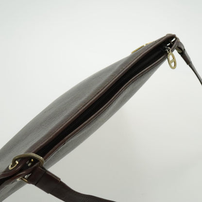 Christian Dior CD Shoulder bag Leather, BROWN, LEATHER, Shoulder bag