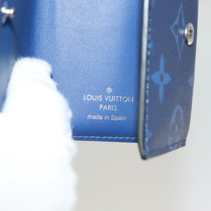 Louis Vuitton Discovery Wallet Monogram Taigarama, BLUE, LEATHER, Wallets