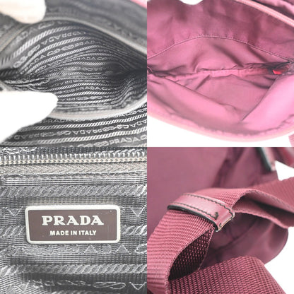 Prada Messenger Bag Printed Tessuto, Red, Nylon, Crossbody Bag