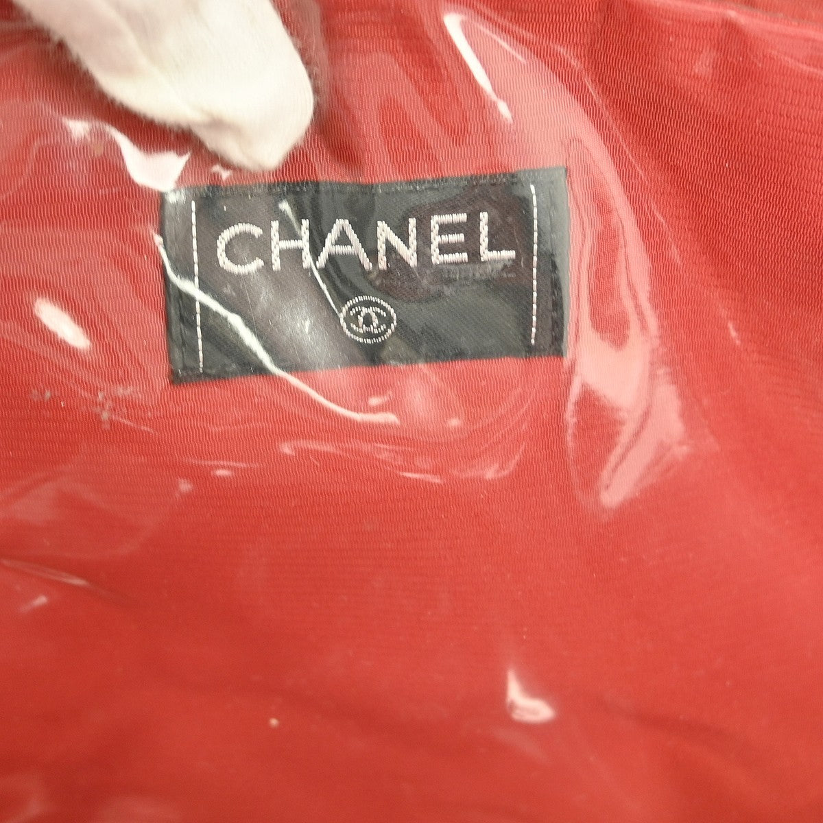 Chanel Travel Line Boston Bag Printed Nylon, BLACK, NYLON, Handbag