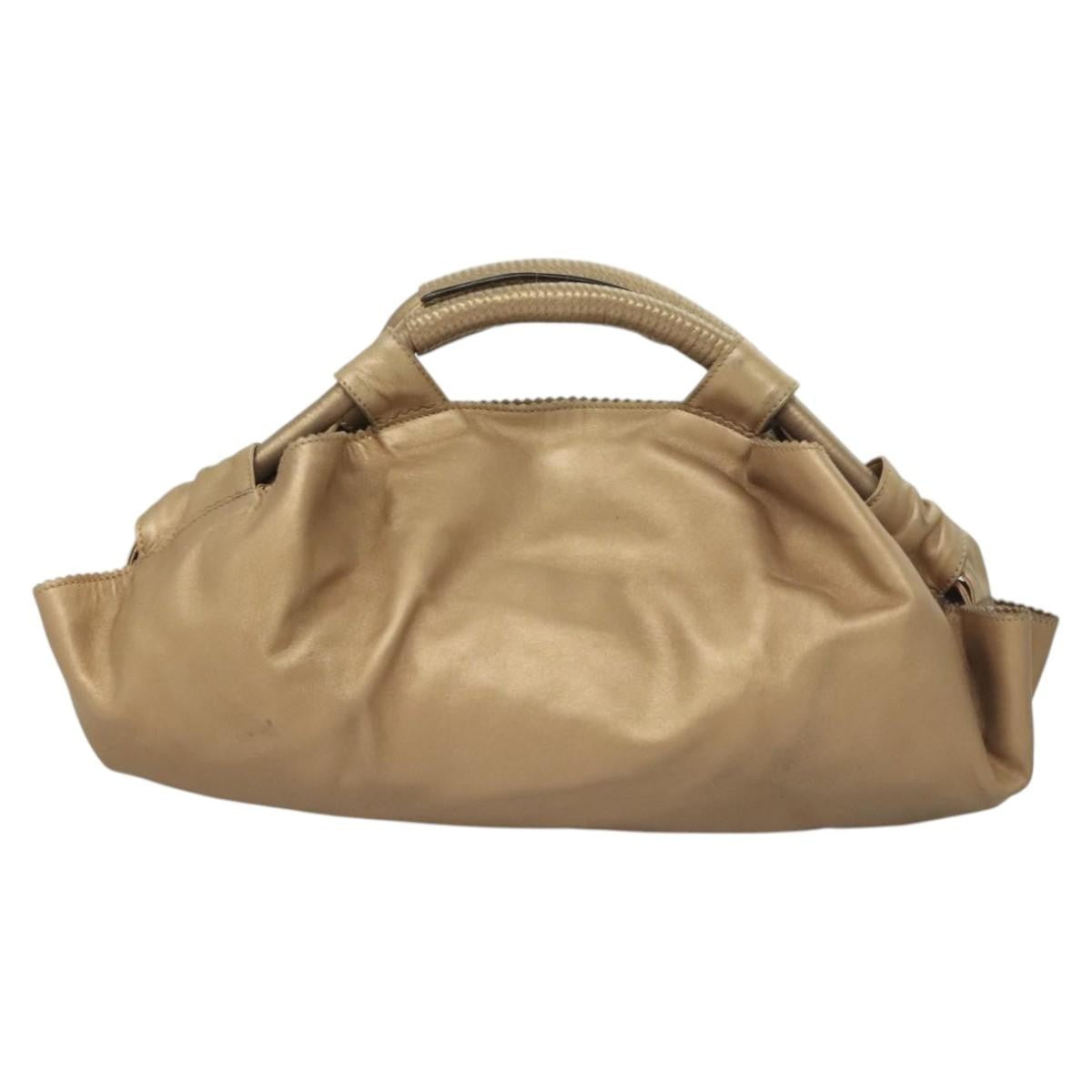 Loewe Anagram Logo Nappa Aire Hand Bag Leather, GOLD, LEATHER, Handbag