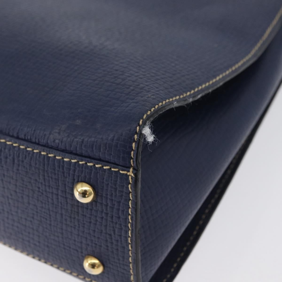Loewe Vintage Shoulder Bag Leather, NAVY, LEATHER, Shoulder bag