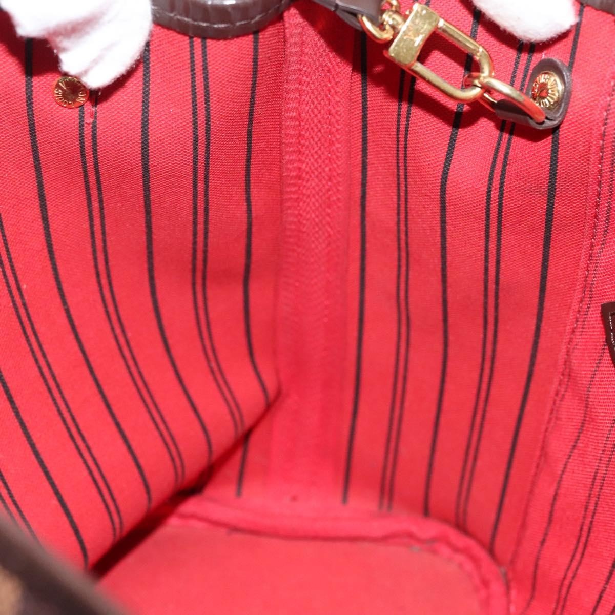 Louis Vuitton Neverfull Tote Damier, BROWN, CANVAS, Tote bag