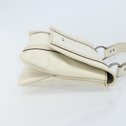 Gucci Vintage Handbag Leather, WHITE, LEATHER, Handbag