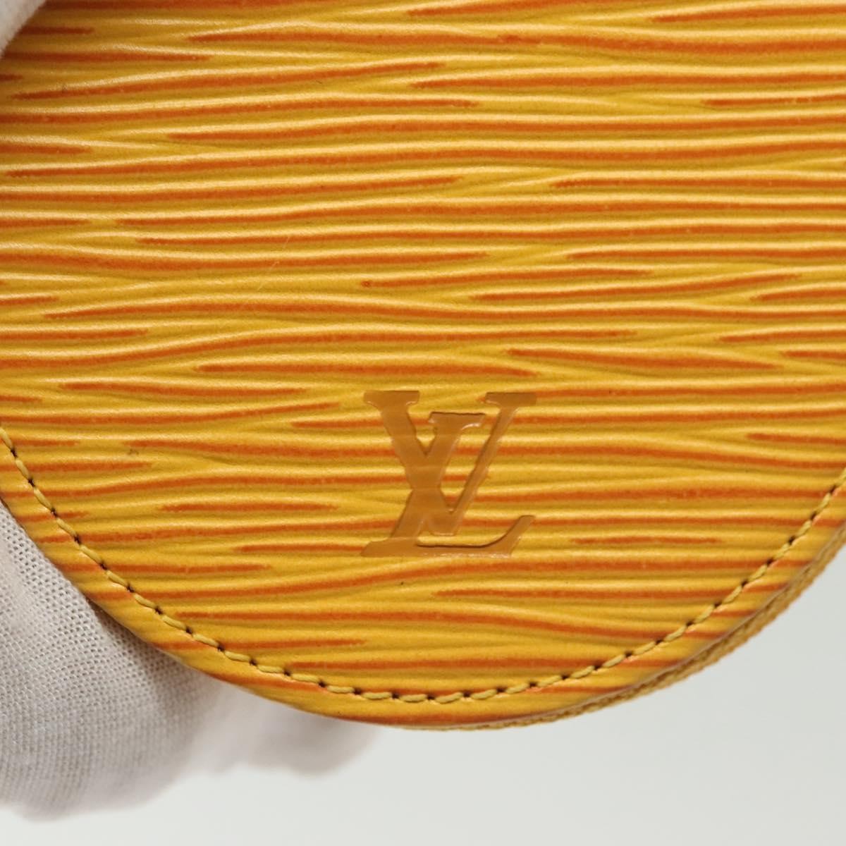 Louis Vuitton Ecrin Bijoux Pouch Epi Leather, YELLOW, LEATHER, Clutche & pouche