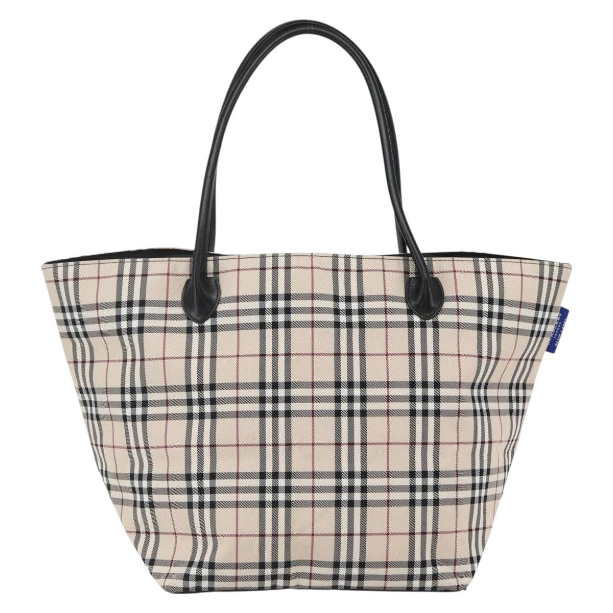 Burberry Nova Check Tote Nylon, BEIGE, NYLON, Tote bag