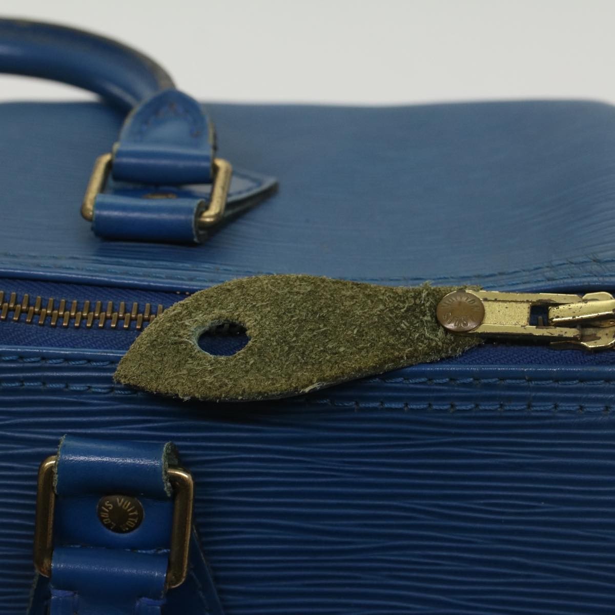 Louis Vuitton Speedy Handbag Epi Leather, BLUE, LEATHER, Handbag