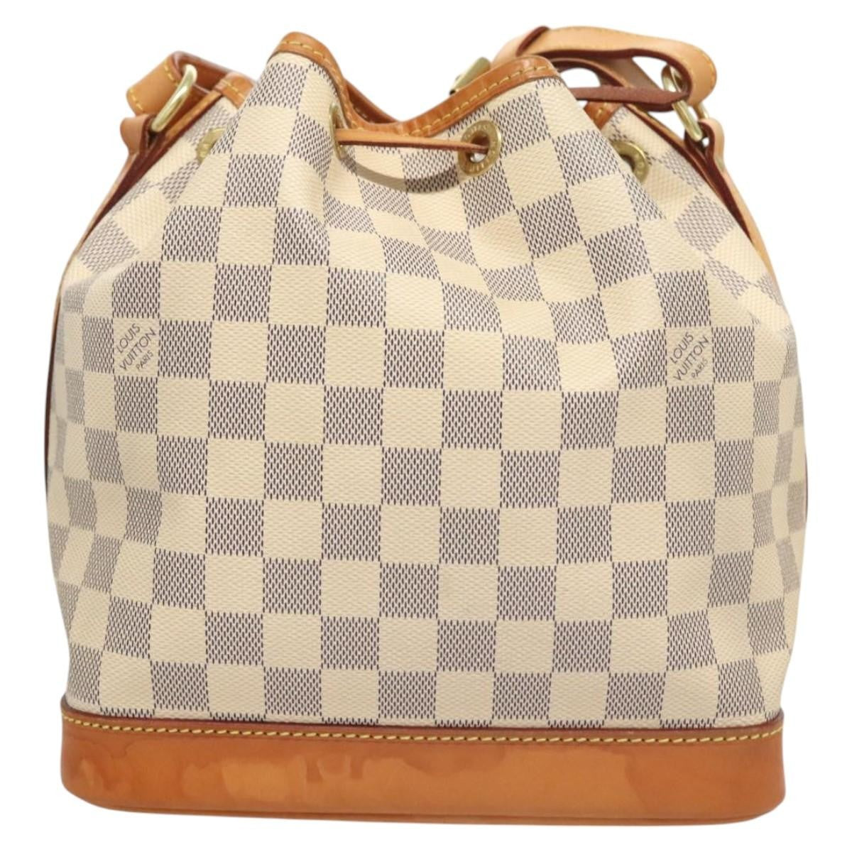 Louis Vuitton Noe Handbag Damier, WHITE, CANVAS, Handbag
