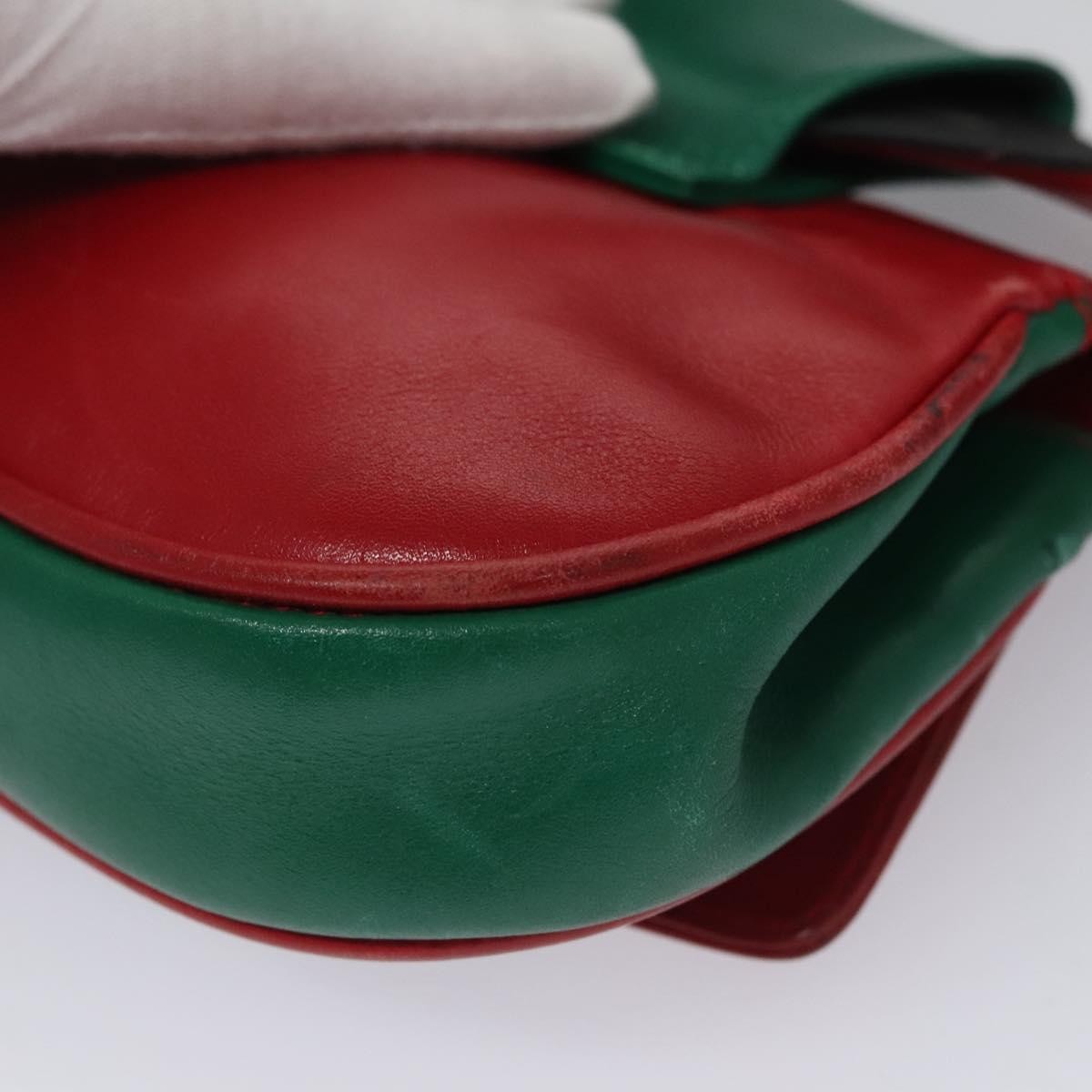 Salvatore Ferragamo Gancini waist bag Leather, RED, LEATHER, Clutche & pouche