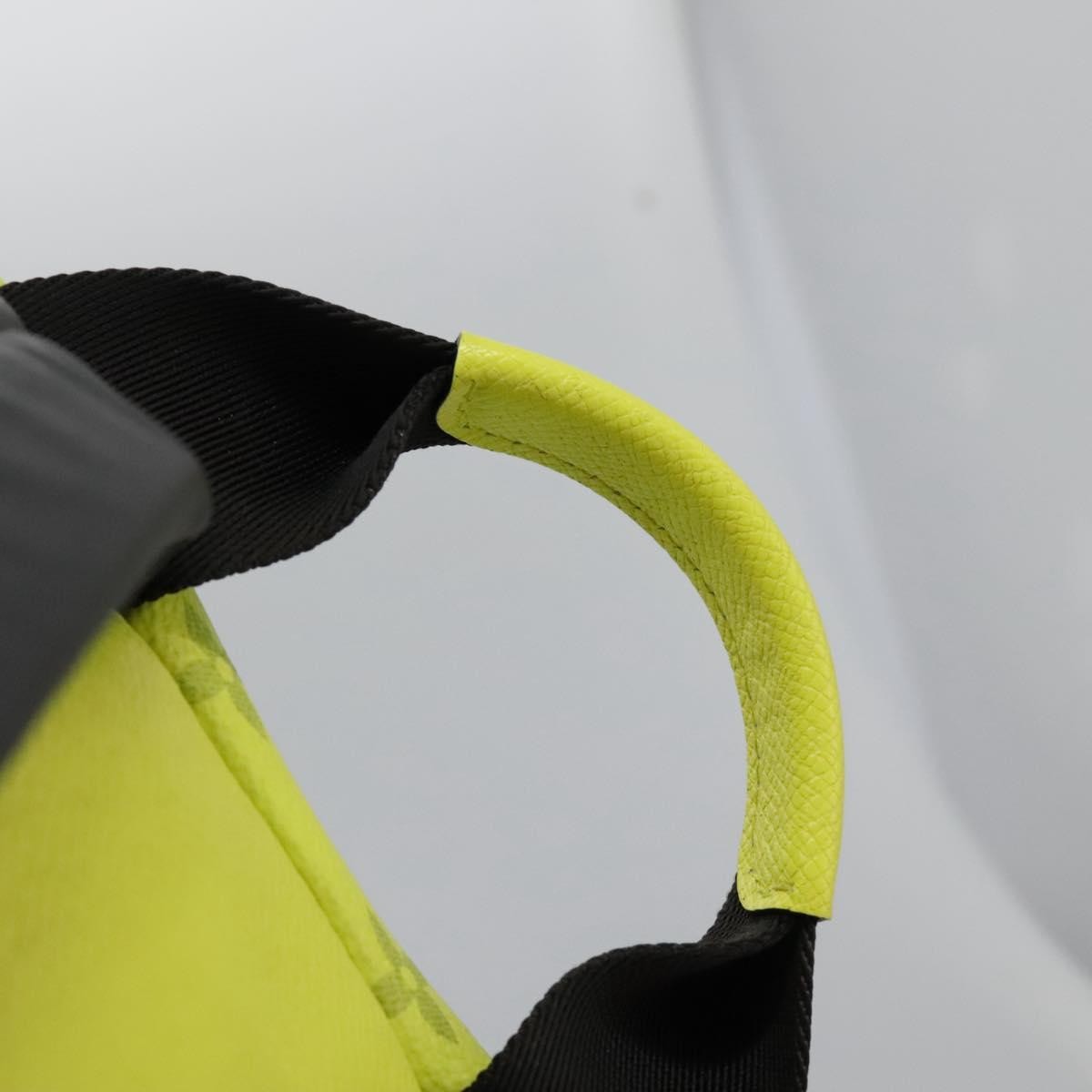 Louis Vuitton Discovery Backpack Monogram Taigarama, Yellow, Leather, Backpack