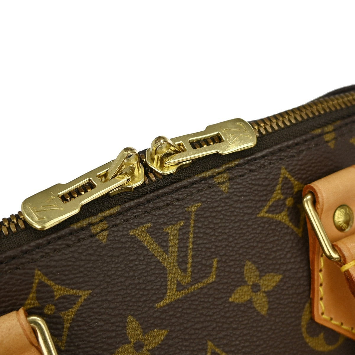 Louis Vuitton Alma Handbag Monogram Canvas, BROWN, CANVAS, Handbag