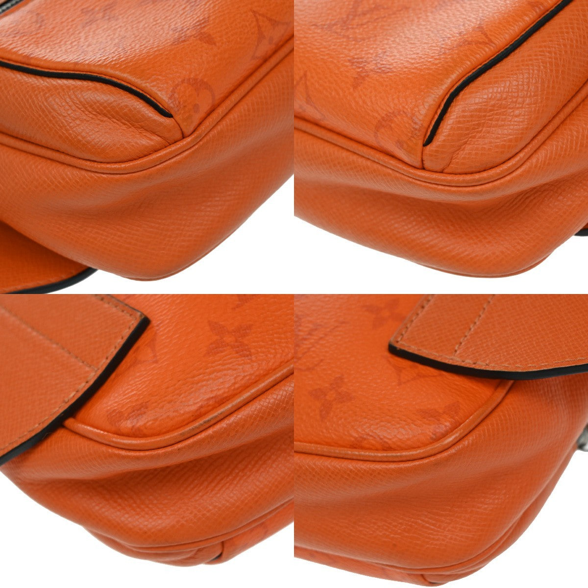 Louis Vuitton Outdoor Messenger Bag Monogram Taigarama, ORANGE, LEATHER, Crossbody bag