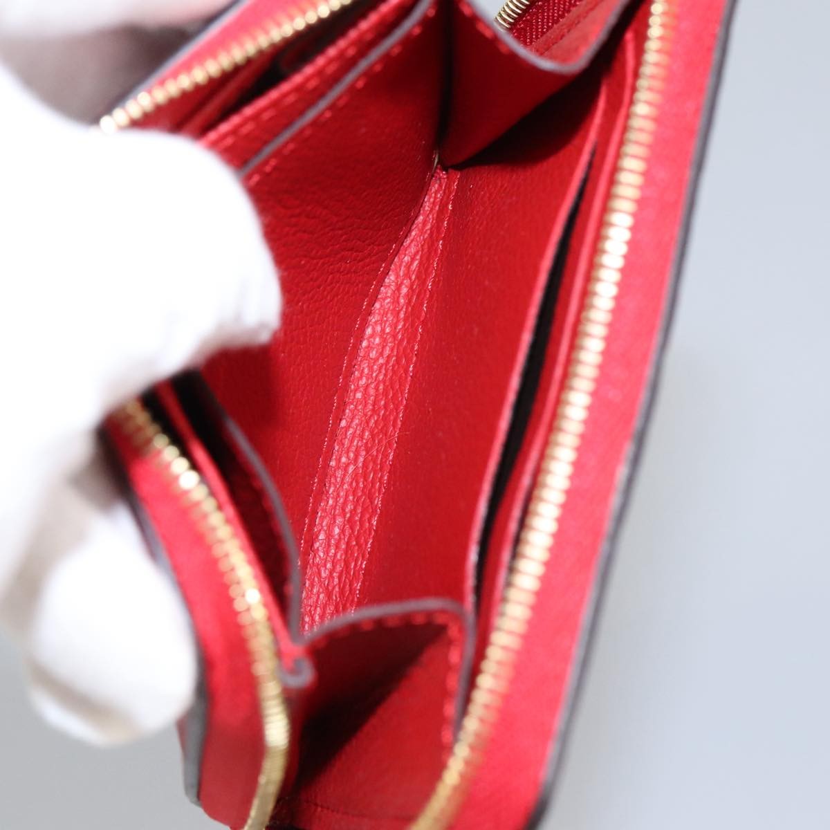 Louis Vuitton Porte-Monnaie Zippy Wallet monogramme empreinte, BROWN, LEATHER, Wallets