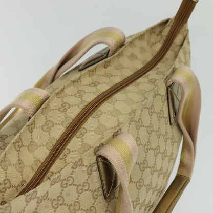 Gucci Web Zip Tote GG Canvas, Beige, Canvas, Tote Bag