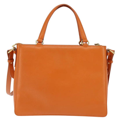 Salvatore Ferragamo Vala tote Leather, ORANGE, LEATHER, Tote bag