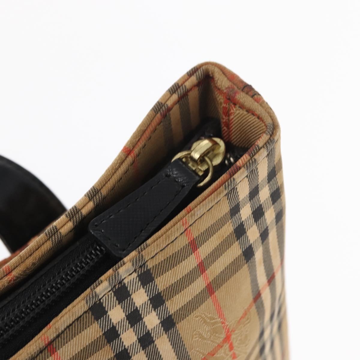 Burberry Nova check Shoulder bag Canvas, BEIGE, CANVAS, Shoulder bag