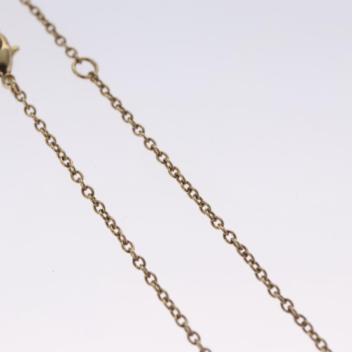 Christian Dior Vintage CD Pendant Necklace Metal with Crystals, GOLD, METAL, Bracelet