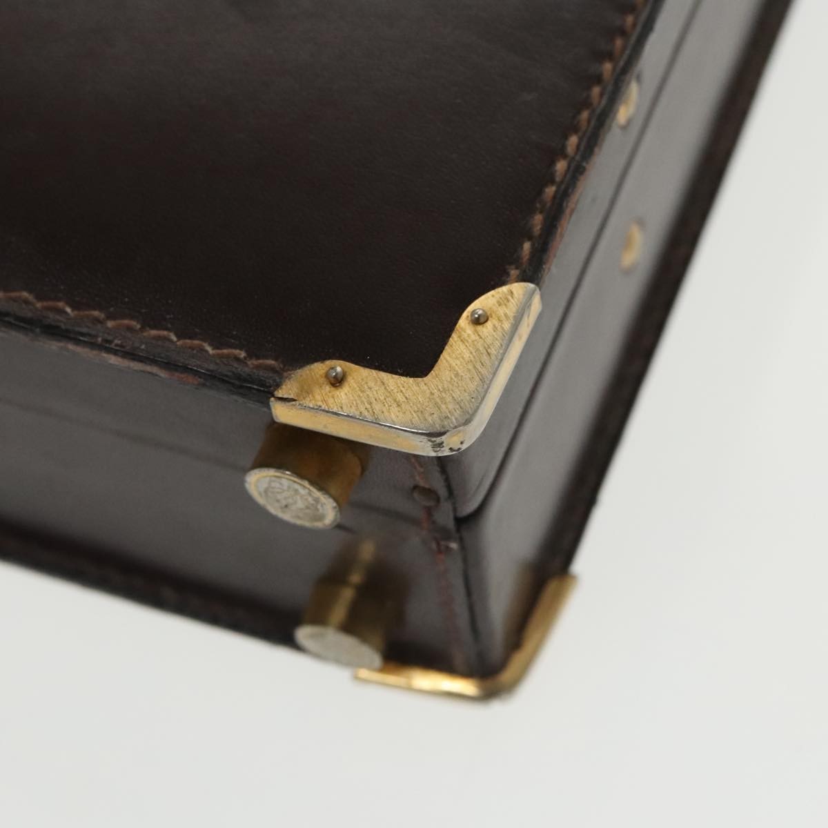 Loewe Anagram Business Leather, BROWN, LEATHER, Briefcase