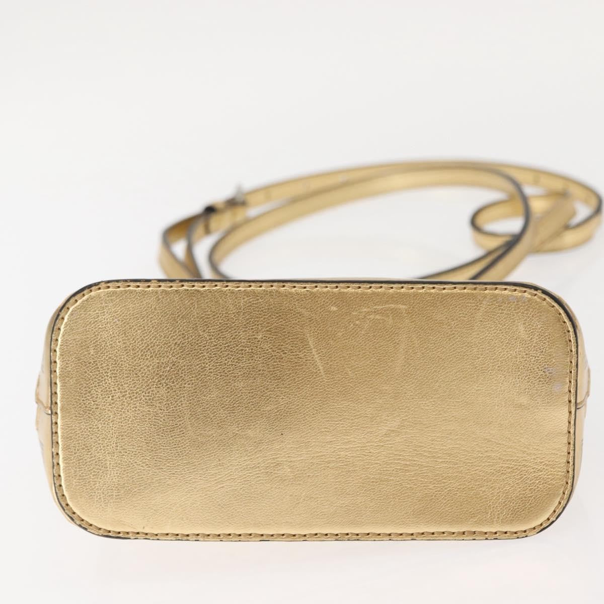 Gucci Dome Crossbody Bag Limited Edition Printed Leather, GOLD, LEATHER, Crossbody bag