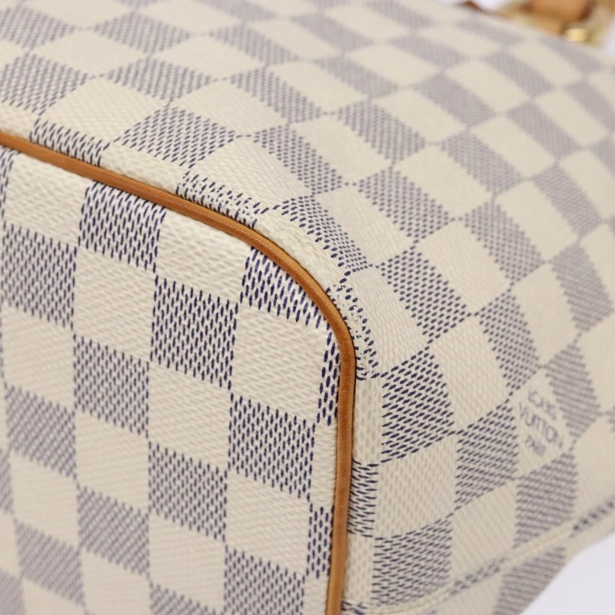 Louis Vuitton Saleya Handbag Damier, WHITE, CANVAS, Tote bag