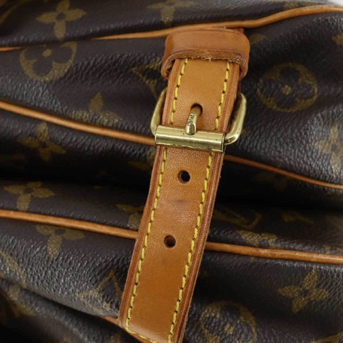 Louis Vuitton Saumur Handbag Monogram Canvas, BROWN, CANVAS, Shoulder bag