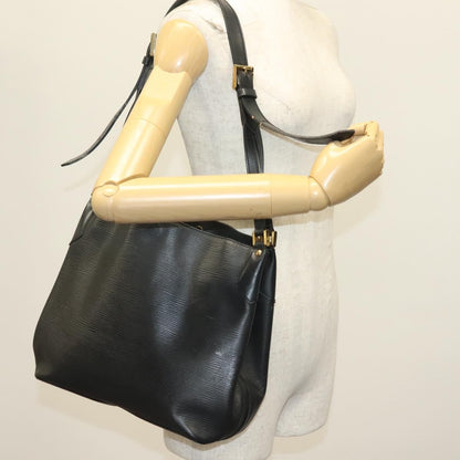 Louis Vuitton Mandara Handbag Epi Leather, BLACK, LEATHER, Shoulder bag