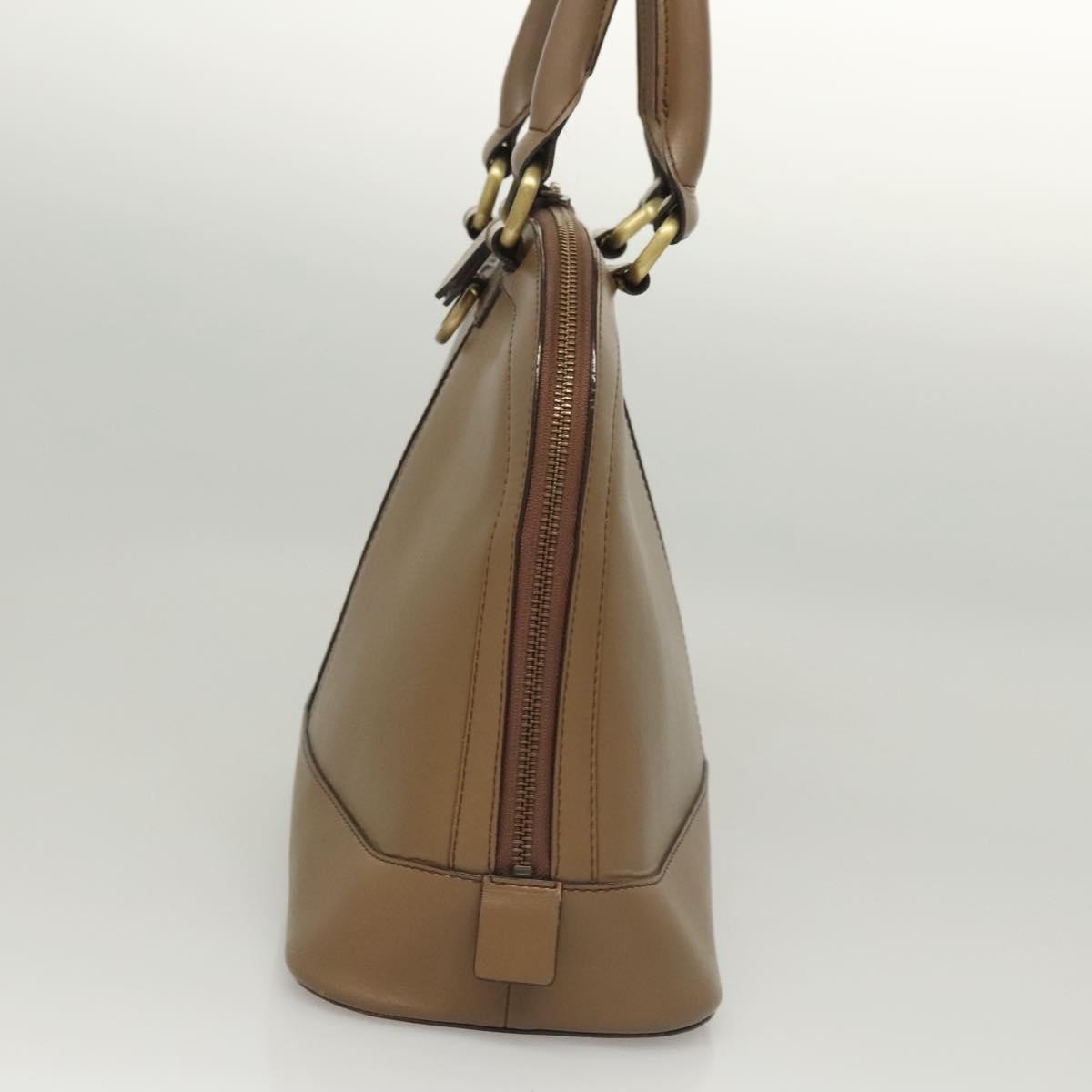 Burberry Vintage Zip Dome Bag Leather, BROWN, LEATHER, Handbag