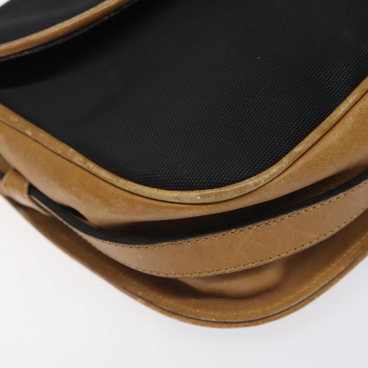 Celine Vintage Triomphe Shoulder Bag Canvas, BLACK, CANVAS, Shoulder bag