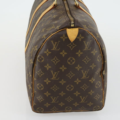 Louis Vuitton Keepall Bag Monogram Canvas, BROWN, CANVAS, Travel bag