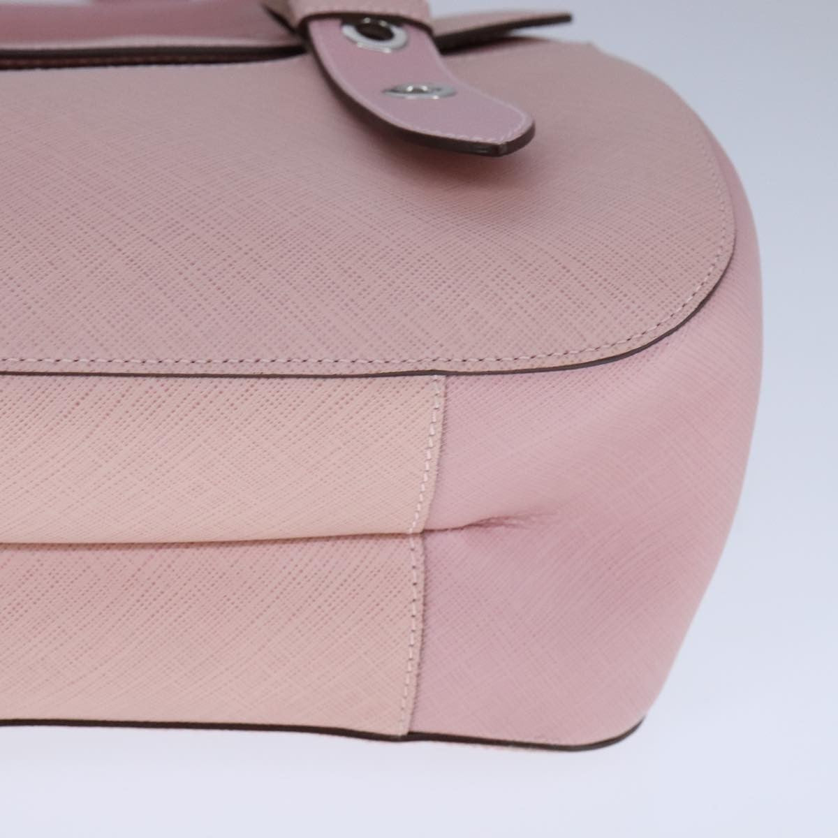 Salvatore Ferragamo Gancini handbag Leather, PINK, LEATHER, Handbag