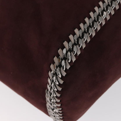 Stella McCartney Falabella Reversible Tote Shaggy Deer, BURGUNDY, POLYESTER, Tote bag