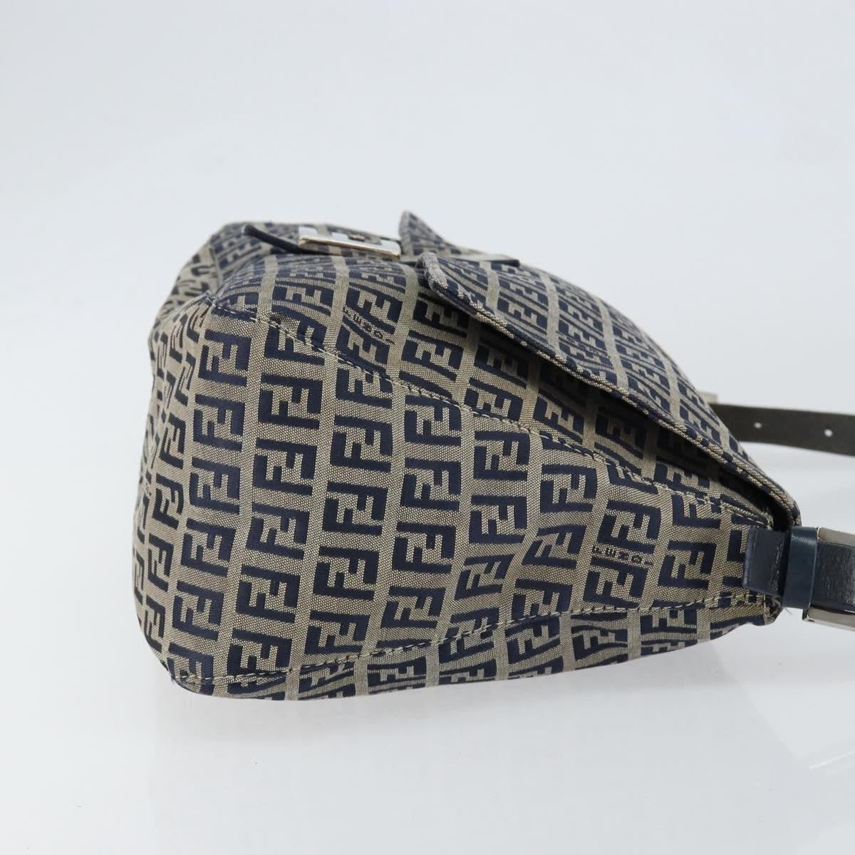 Fendi Mama Forever Bag Zucchino Canvas, NAVY, CANVAS, Tote bag