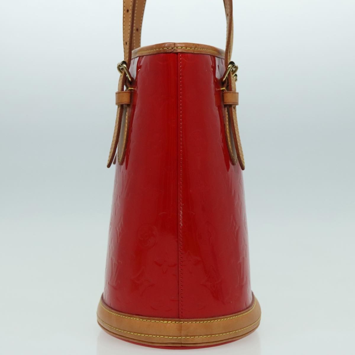Louis Vuitton Bucket Bag Monogram Vernis, Red, Patent Leather, Shoulder Bag