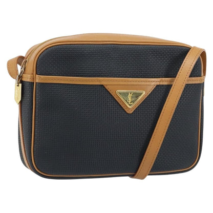 Saint Laurent Vintage Shoulder Bag Canvas, Navy, Canvas, Shoulder Bag