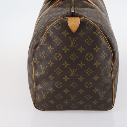 Louis Vuitton Keepall Bag Monogram Canvas, BROWN, CANVAS, Travel bag