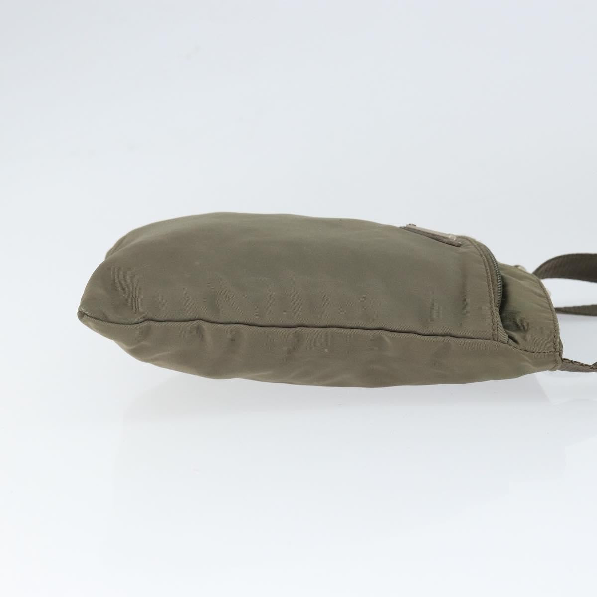 Prada Front Pocket Messenger Bag Tessuto, KHAKI, NYLON, Shoulder bag