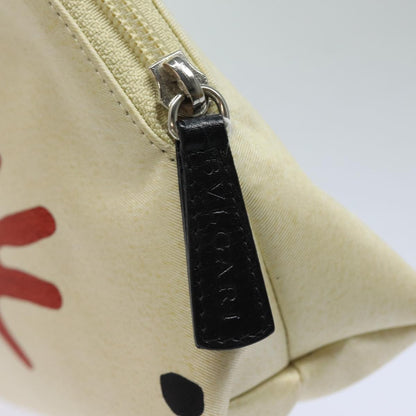 Bvlgari Pouch Leather, RED, CANVAS, Clutche & pouche