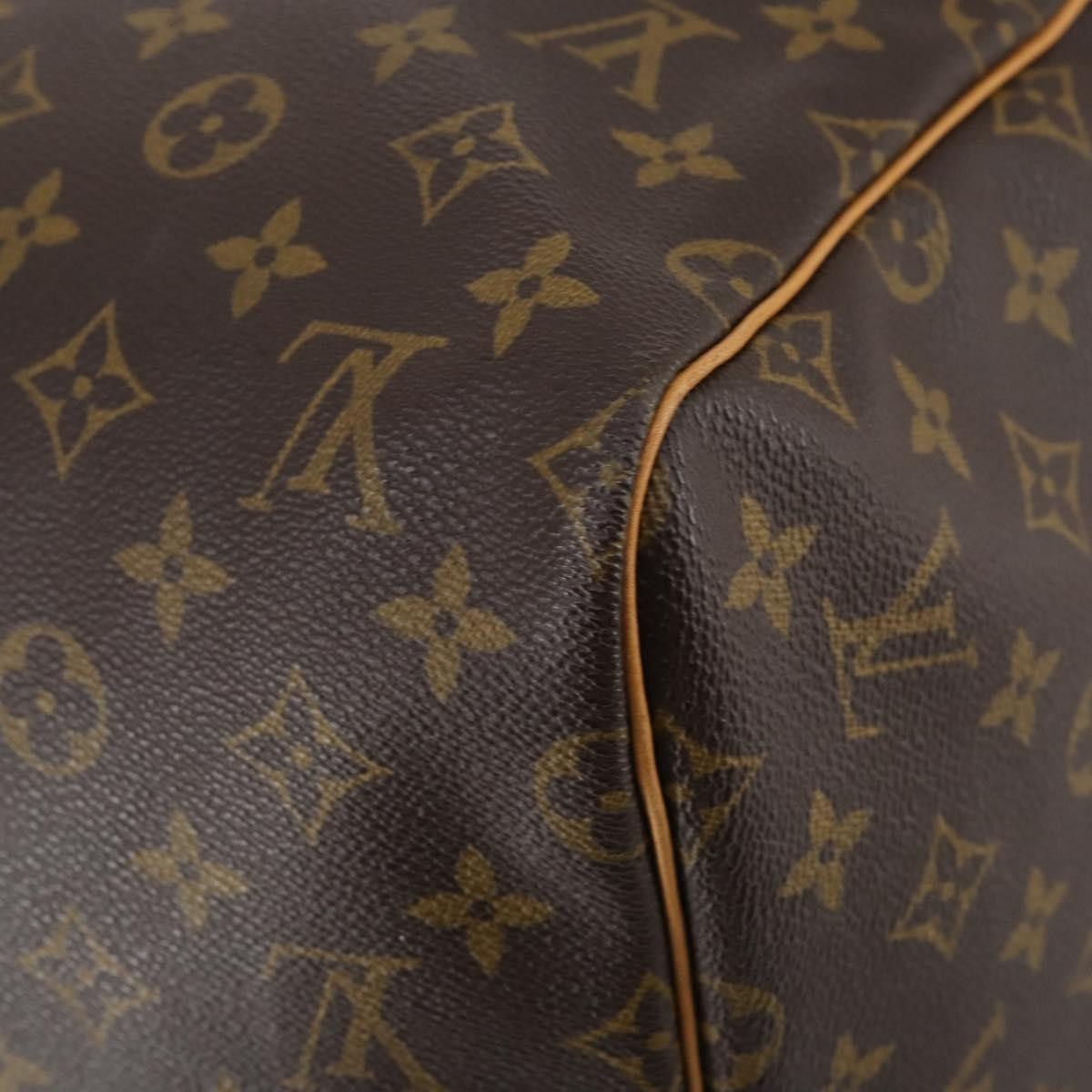 Louis Vuitton Keepall Bag Monogram Canvas, BROWN, CANVAS, Travel bag