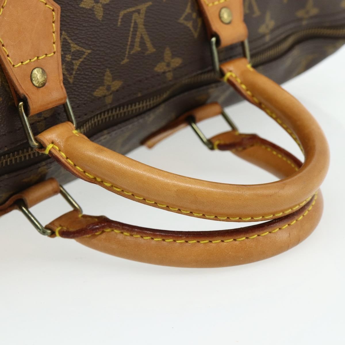 Louis Vuitton Speedy Handbag Monogram Canvas, Brown, Canvas, Handbag