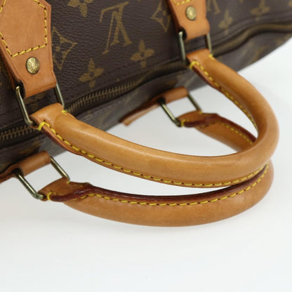 Louis Vuitton Speedy Handbag Monogram Canvas, Brown, Canvas, Handbag