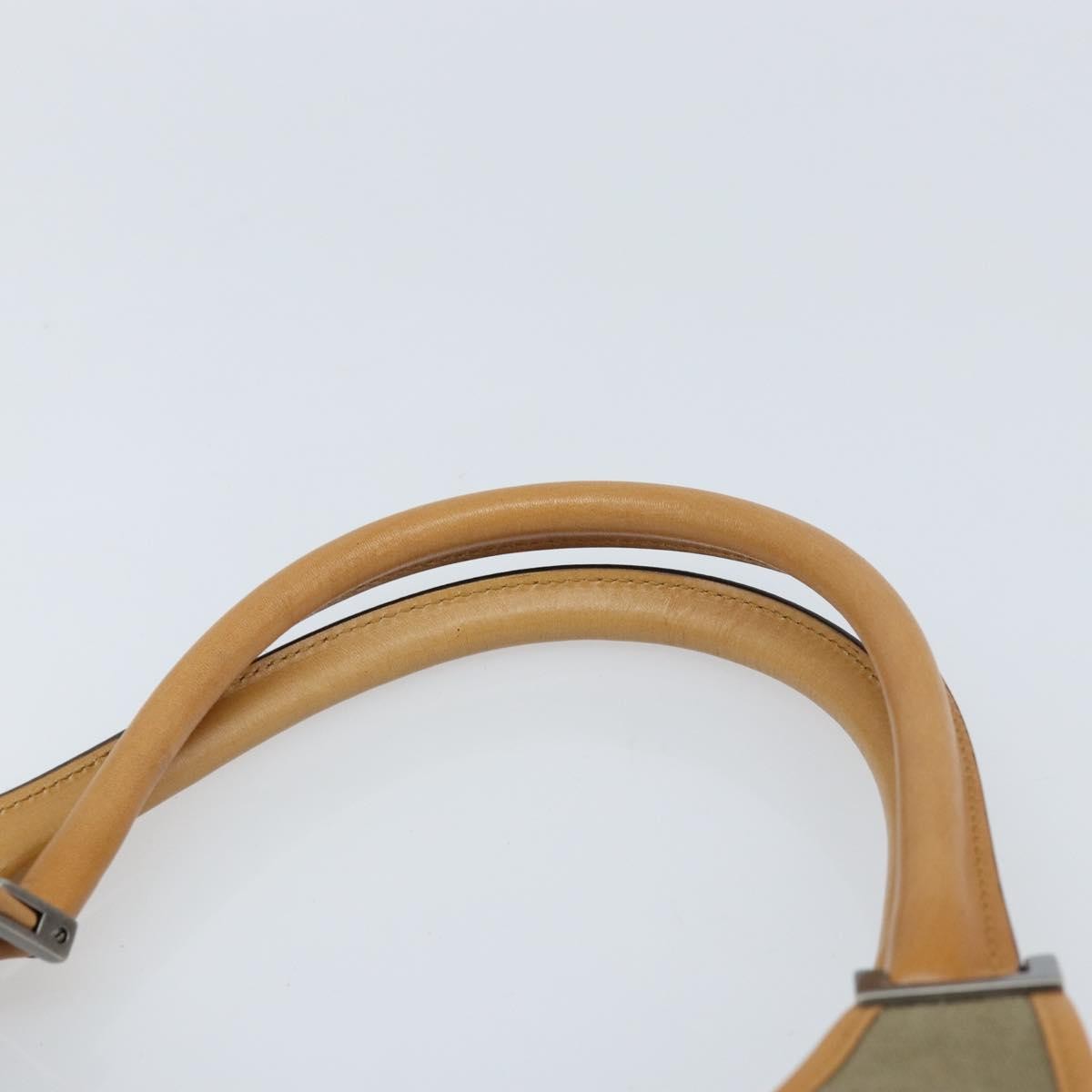 Gucci Vintage Jackie Handbag Canvas, Beige, Canvas, Handbag