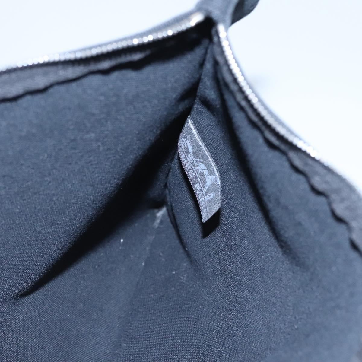 Hermes Bora Bora Pouch Toile, BLACK, CANVAS, Tote bag