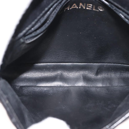 Chanel Vintage CC Flap Waist Bag Quilted Lambskin, BLACK, LEATHER, Shoulder bag