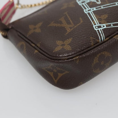 Louis Vuitton Pochette Accessoires Limited Edition Christmas Animation Monogram Canvas, BROWN, CANVAS, Clutche & pouche